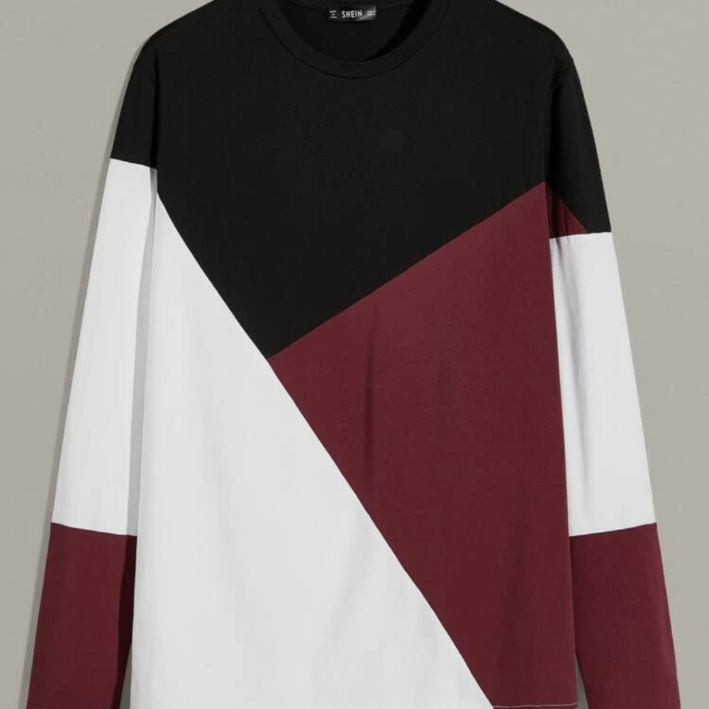 SHEIN Men's Round Neck Colorblock top